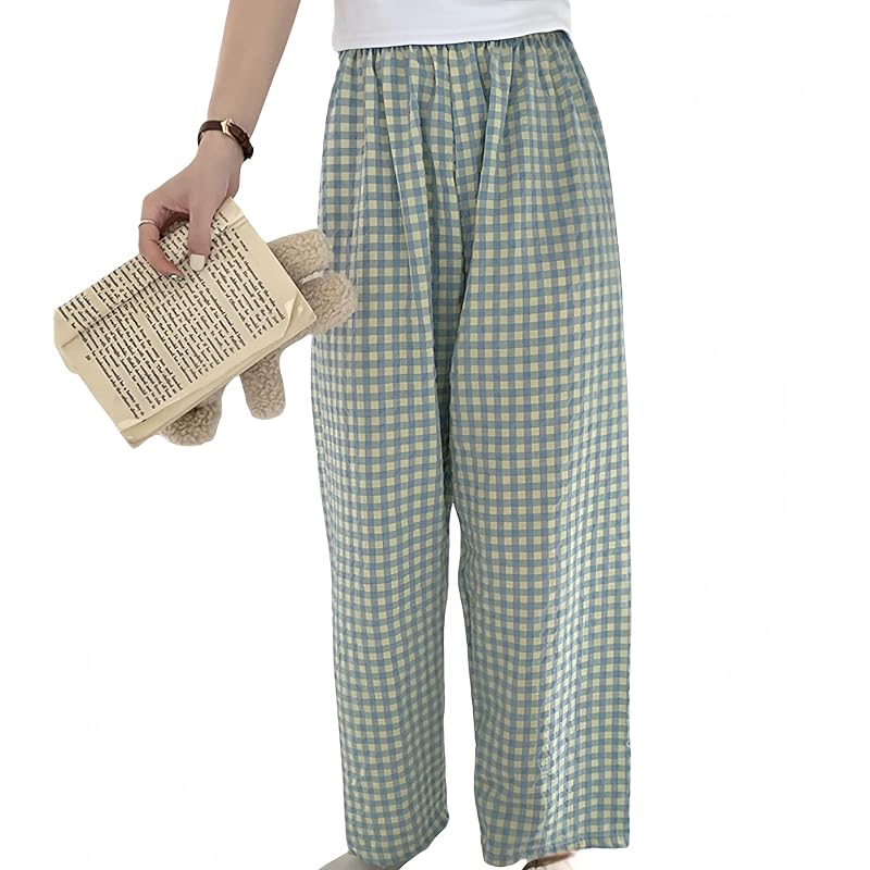 

[newsight] ladies pajama pants room pants Classy pattern skin-friendly room wear bottoms long pants relax Thin Room wear good sleep spring summer