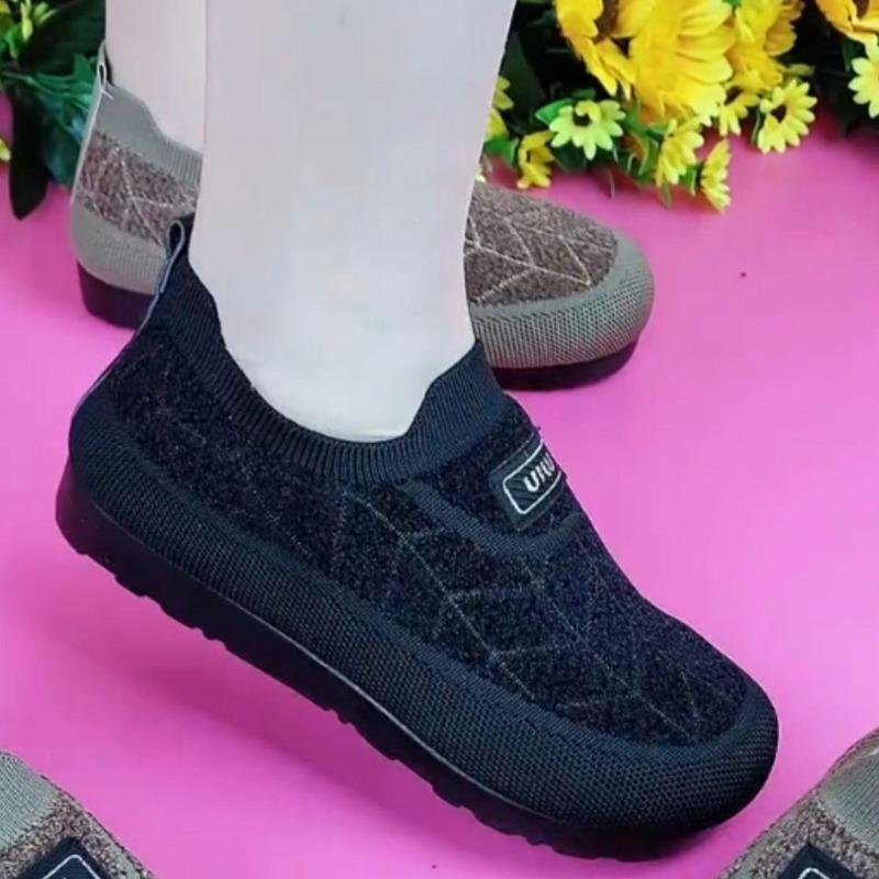 New winter new velvet thickened cotton boots to keep warm middle-aged and elderly cotton shoes flat-soled comfortable mother cloth shoes 37 2590₽