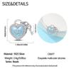 Original Charms Beads Copper Blue Romantic Heart-Shaped Lock Charms Pendant For Woman Jewelry Birthday Gift Making
