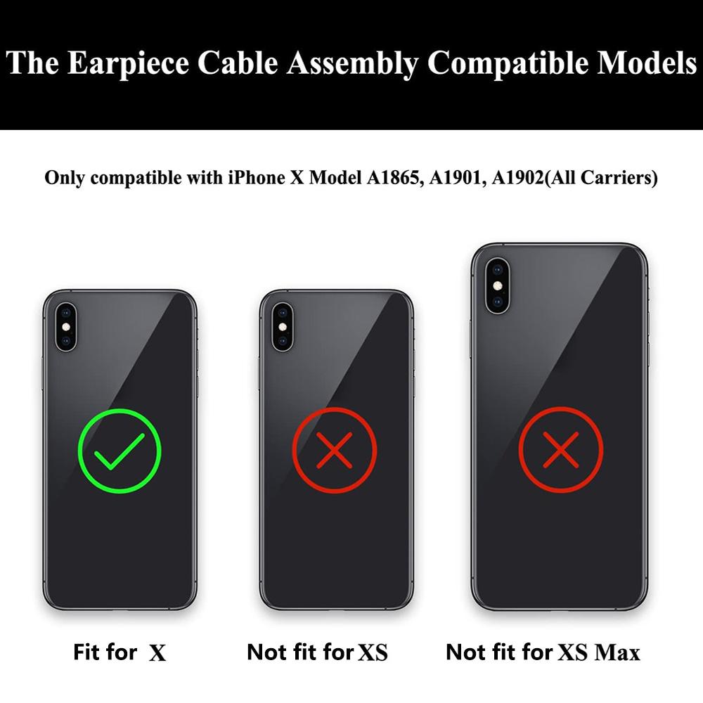 Nový reproduktor sluchátka, sluchátko, senzor přiblížení, flex kabel pro iPhone X