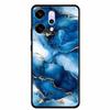 Funda de Dibujos Animados Para OPPO Reno 14 Pro Funda de Teléfono Suave de Silicona Para OPPO Reno14Pro Negra TPU Protectora Carcasa Trasera Mármol Para