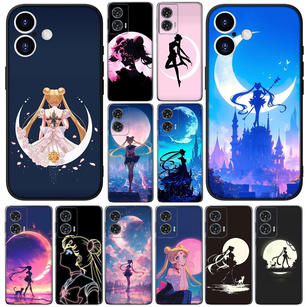Anime S-Sailors Girl Moons Poster Phone Cover for Samsung Galaxy S25 S24 S23 Fe Ultra Plus S7 Edge A05 A06 A16 A55 A15 A35 Case