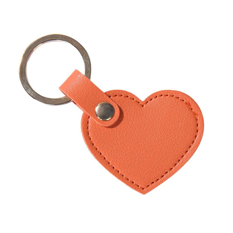 1Pcs Leather Heart Key Chain Fashion Leather Heart Shape Keychain Women Car Key Holder Home Key Ring Charm Bag Car Pendant Gift