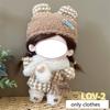 20Cm For Cotton Doll Plush Clothes Winter Outfit Lovely Doll Clothes Accessories For 20Cm Plush Cotton Doll Dress Up Diy Toys