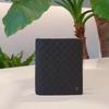 Daks Black Matte Leather Wallet Dd Logo Dbwa1f362bk
