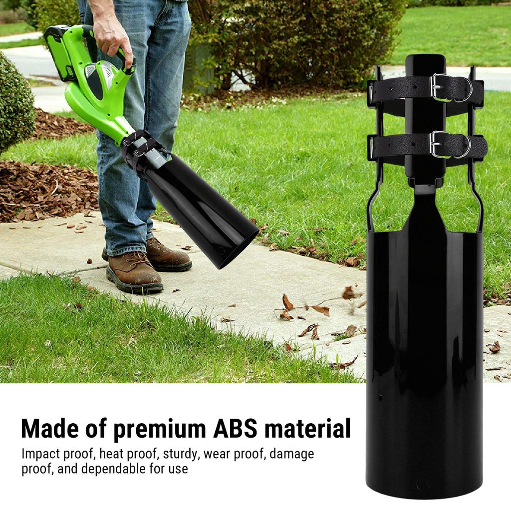 Leaf Blower Air Booster ABS Leaf Blower Amplifier Nozzle Extension Attachment For 2 to 4 Inch Nozzles Yard Lawn Cleanup Black