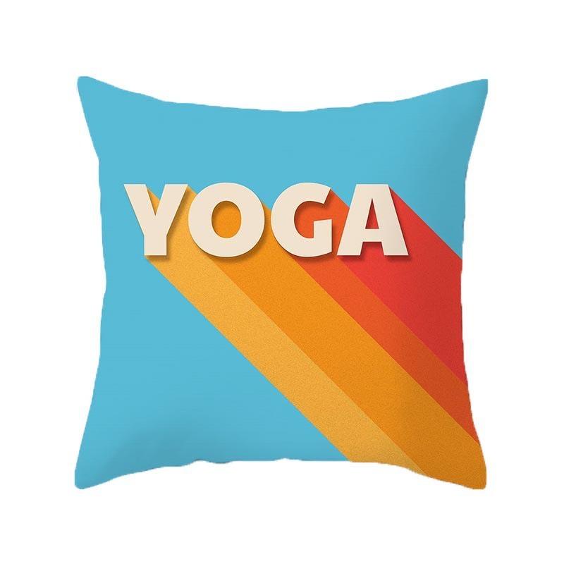 Office Sofa Cushion Cover Abstract Simple Creative Letter Pattern Pillow Cover Luxury Home Decor Cushion Cover