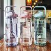 2L Plastic Straw Kettle Large Capacity Portable Travel Drinking Cup Sports Fitness Cup High Quality Universal Cup