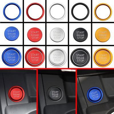 Ring Auto Motor Start Stop Knop Cover Case voor A6 B8 A6L Q5 8R A4 C7 B9 A7 BT 2018 Auto Styling Sticker Accessoires