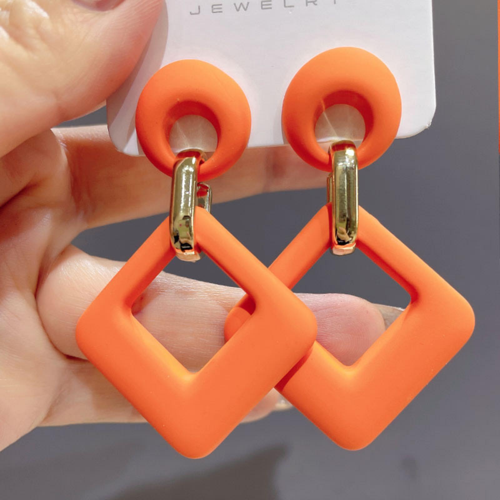 Серьги с цветными бриллиантами One Size