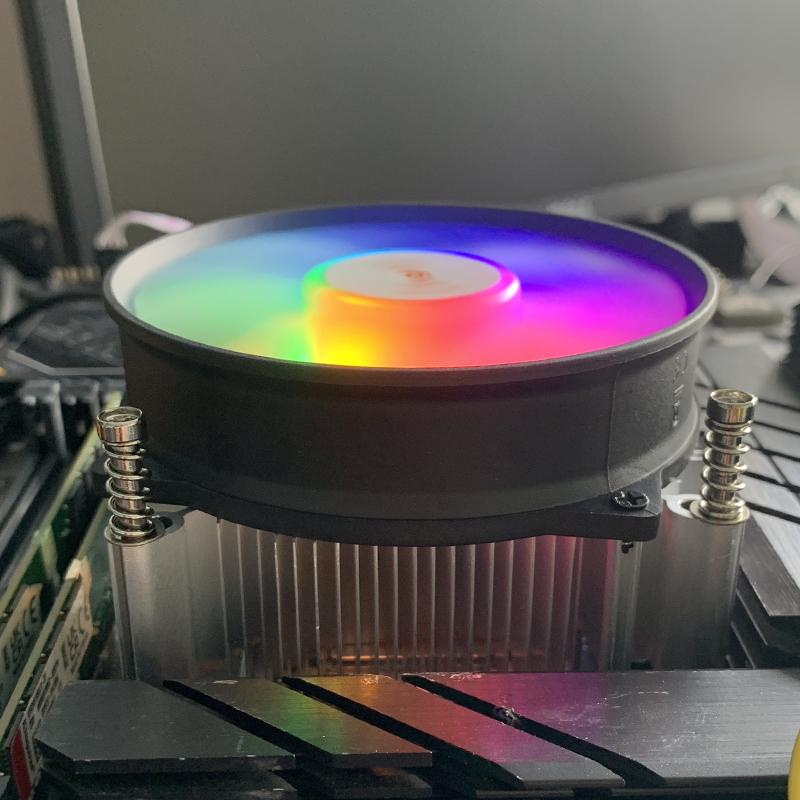 CPU Air Cooler 4PIN Copper Core 90MM RGB PC Processors Cooler for Intel 1150/1151/1155/1156/1700/1200/1366/2011/2011-3/X99/X79
