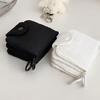 Women's Retro Fabric Pleated Coin Purse: Multi-Layer Holder for Coins, Cards, and Earphones