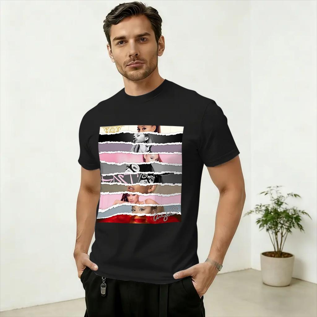 Arianas Grandes Eternal Sunshine Tour Cotton TShirt For Unisex Summer Y2K Funny TShirts Crew Neck Tees Plus Size Hot Sale Tops