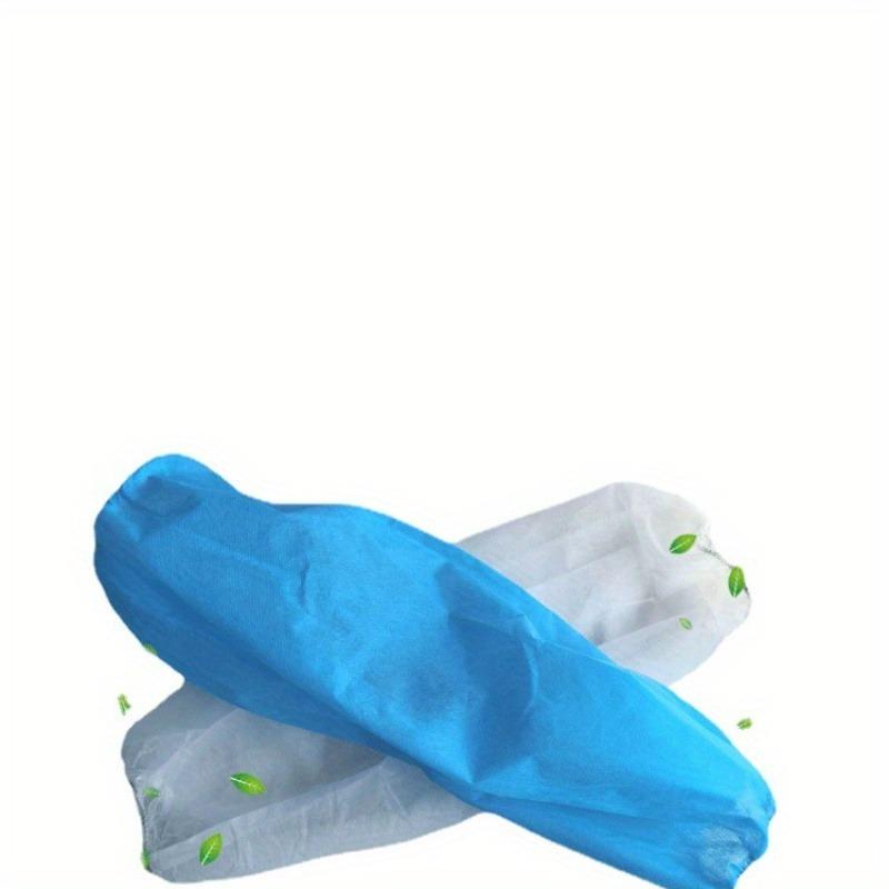 100 Pack Disposable Non-woven Fabrics Oversleeves Arm Sleeves Protective Covers Oil Resistance Cleaning Oversleeves Work Sleeves
