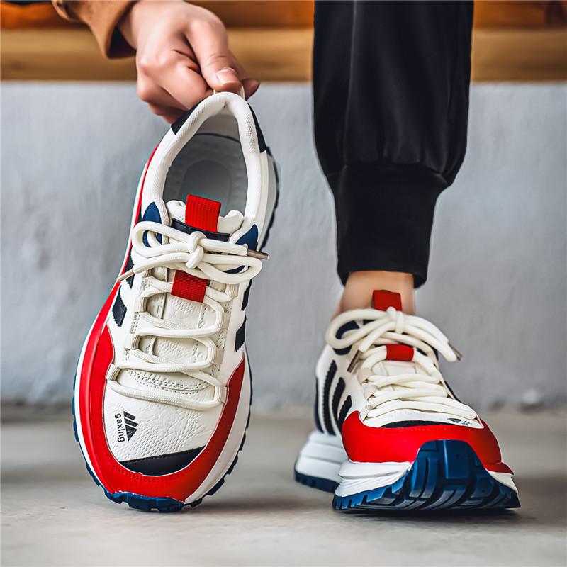 Men's Shoes 2025 New Spring Men's Casual Sports Shoes Youth Trend Versatile Thick-soled Wear-resistant Forrest Gump Shoes