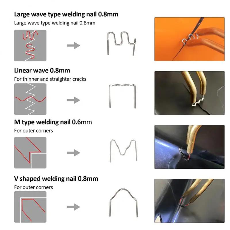 600PCS Hot Stapler Staples For Plastic Welder Automotive Plastic Repair Machine Welding Wire Car Bumper Repair Welding Machine