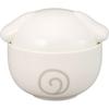 Sanrio "Round Cinnamoroll" 3D Bowl with Lid, Approx. 400ml, Approx. 13 x 13cm, Character Tableware, Goods, White, san4556-2