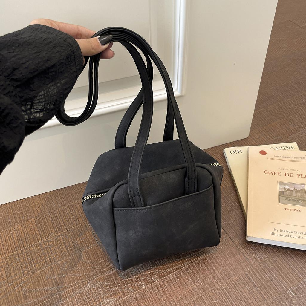 Minimalist Pu Material Small Crossbody Bag With Double Straps For Casual Outings