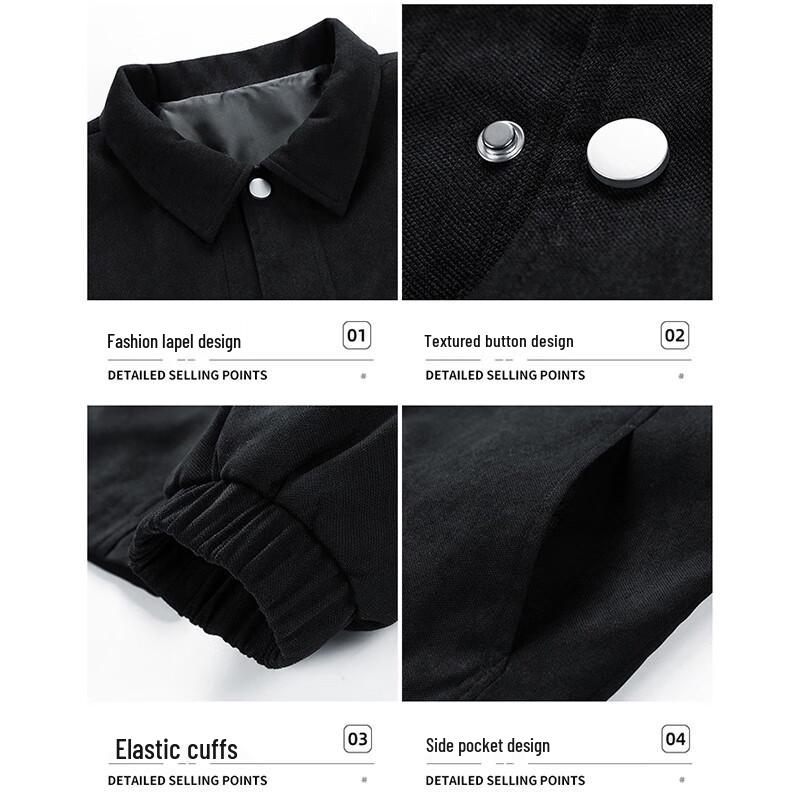 JEANSWEST Men's Business Casual Collared Jacket