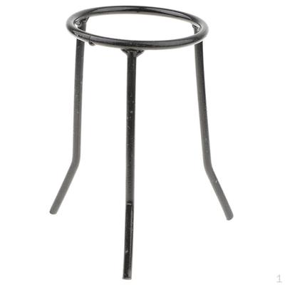 Labs Supplies Black Iron Circular Tripod Stand Support - 5,9"