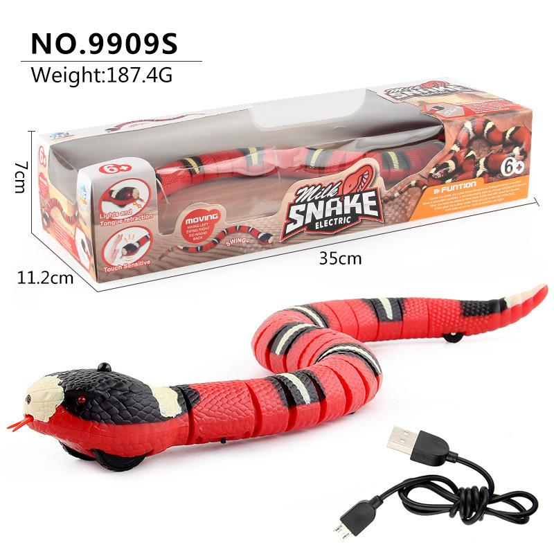 New And Strange Tricky Electric Toys, Reptiles, Remote Control Rattlesnakes, Induction Obstacle Avoidance Cobras, Silver Ring Snakes