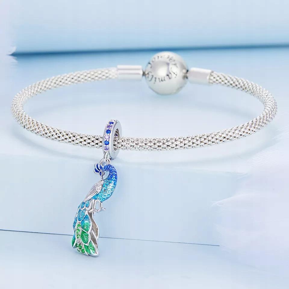 Charms Do Pandora Pendant Charm Bird Peacock