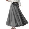 Women's Color Mesh Skirt With Elastic Band Large Swing Mid Length Skirt