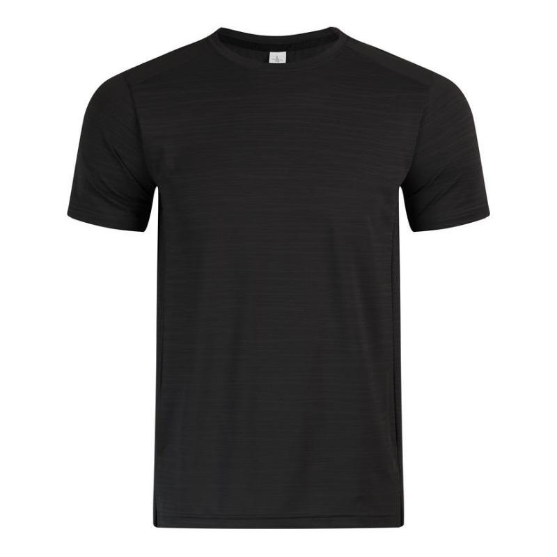 Men s Quick-Dry Athletic T-Shirt, Breathable Textured Crew Neck Short Sleeve Workout Top XS
