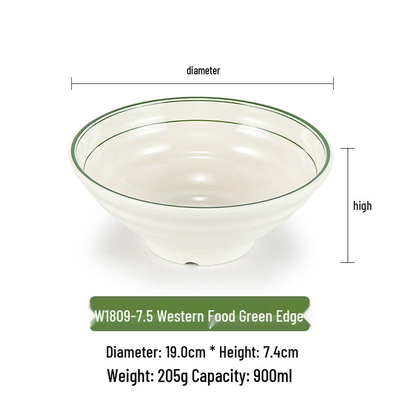 Pink Melamine Ramen Bowl - Creative Conical Hat Design, Imitation Porcelain, Large for Beef Noodle Soup and Mala Tang.