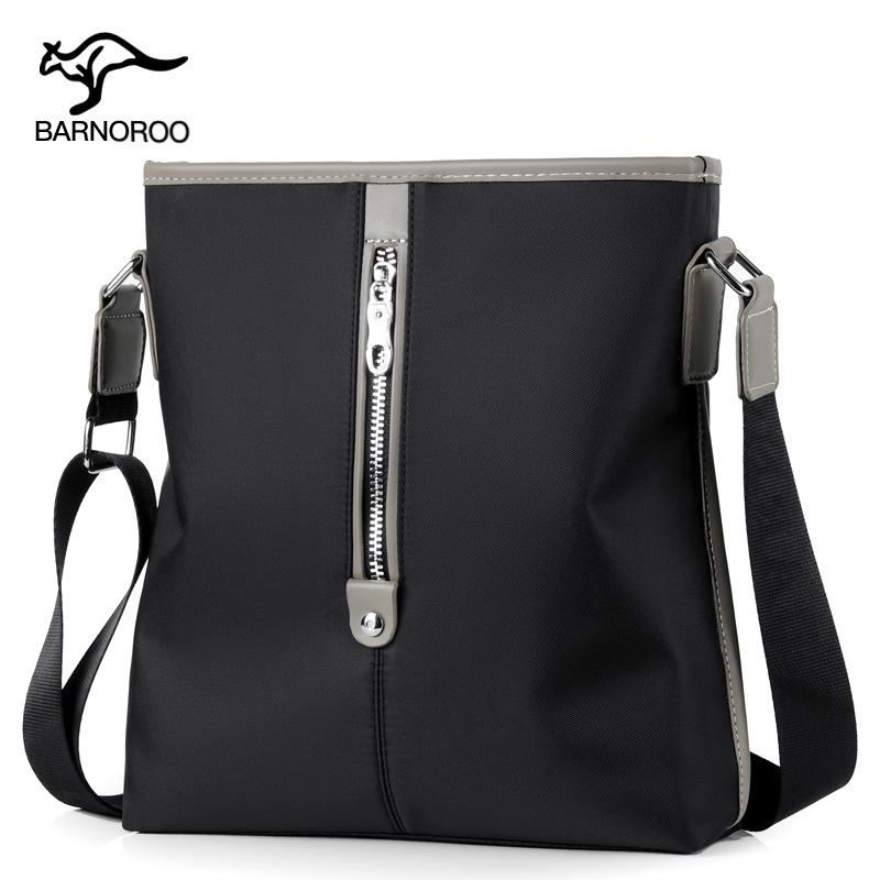 

Мужская модная плечевая сумка из ткани Оксфорд - Повседневный вертикальный кроссбоди мессенджер рюкзак