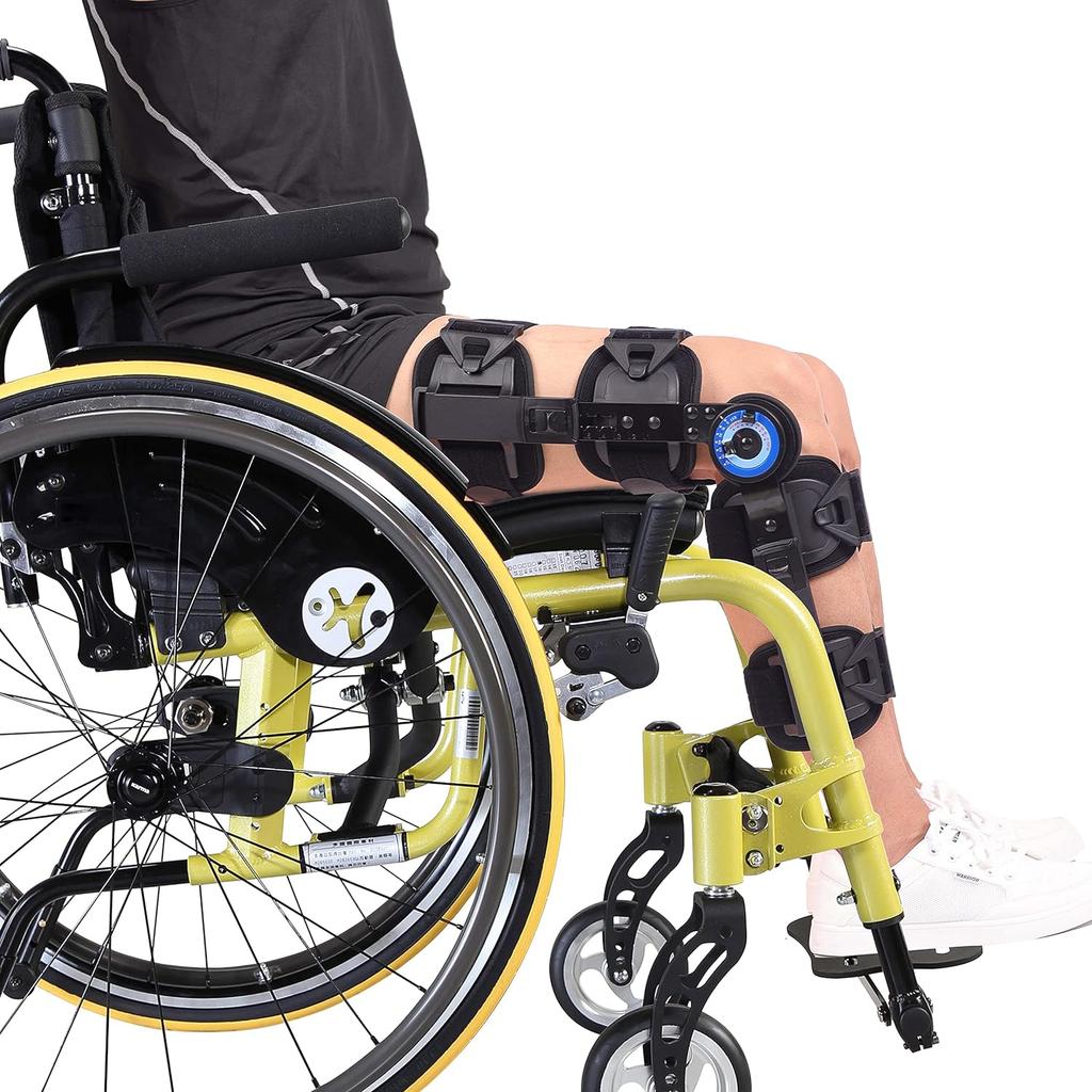 Hinged ROM Knee Brace, Adjustable Post Op Knee Immobilizer for ACL, MCL, PCL Injury, Orthopedic Protection Support Stabilization