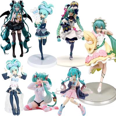 Animation Anime Beautiful Girl Hatsune Miku Handmade Devil Hatsune Miku Cat Ear Hatsune Miku Cute Handmade PVC Model Decorations