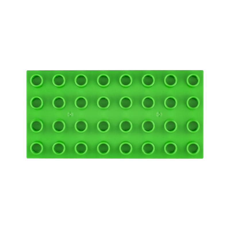 

4x8 Dots Building Blocks BasePlates for Big Size Bricks Plate Assembly Brick Base Plate Compatible with Duplo Bricks