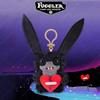 Funny Ugly Teeth Monster Plush Toy Keychain Wide Eyed Weirdo Doll Pendant Cute Gift
