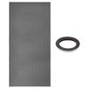 PATIKIL 1pc PC Case Fan Dust Grille, 100 X 50cm, 1mm Hole Diameter, with 3m Magnetic Strip, Magnetic Grille PC Dust Filter, PVC Dust Mesh, Black