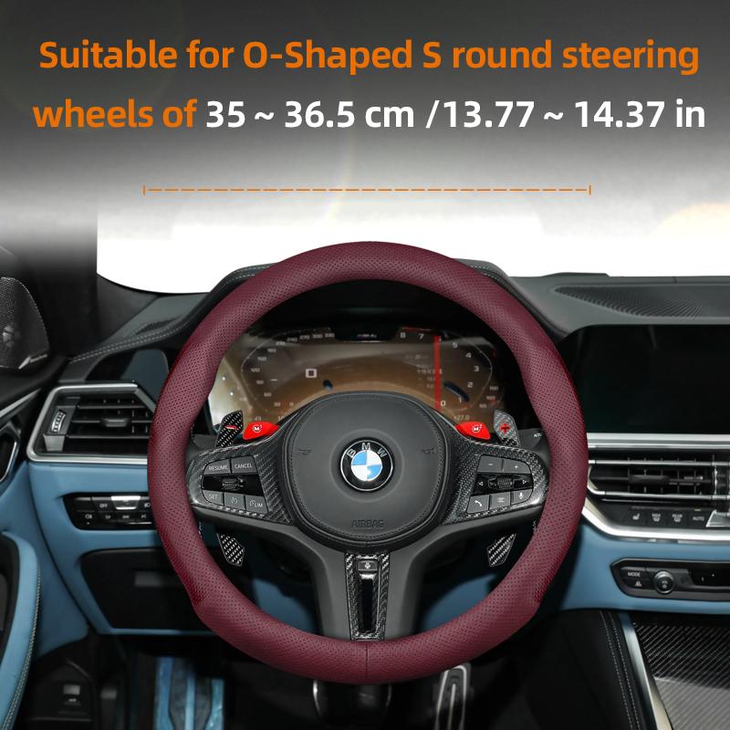 

Suitable for Bmw Ultra-Thin Breathable Leather Steering Wheel Cover Suitable for E46 F20 E87 E39 E91 G20 F31 E93 X3 E83 E61 m Serie 1 F30 X5 E90