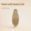 Braiding and Styling Mannequin Head with Flat Bangs – Permable, Dyeable, and Ideal for Hairdressing and Cutting Practice