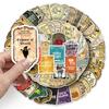 100 Waterproof Retro Potion Label Stickers for Journals, Laptops, and Water Bottles