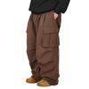 Men's Baggy Cargo Pants Wide Casual Parachute Pants Jogger Drawstring Hiking Hip Hop Pants With Pocket