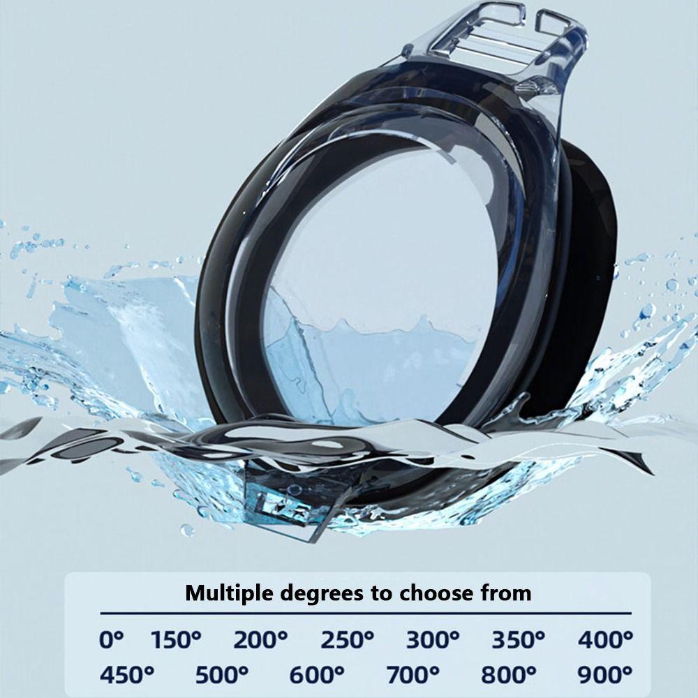 0~-9.0 Nearsighted Swim Eyewear Silicone Mirror Frame Diving Swimming Goggles Men