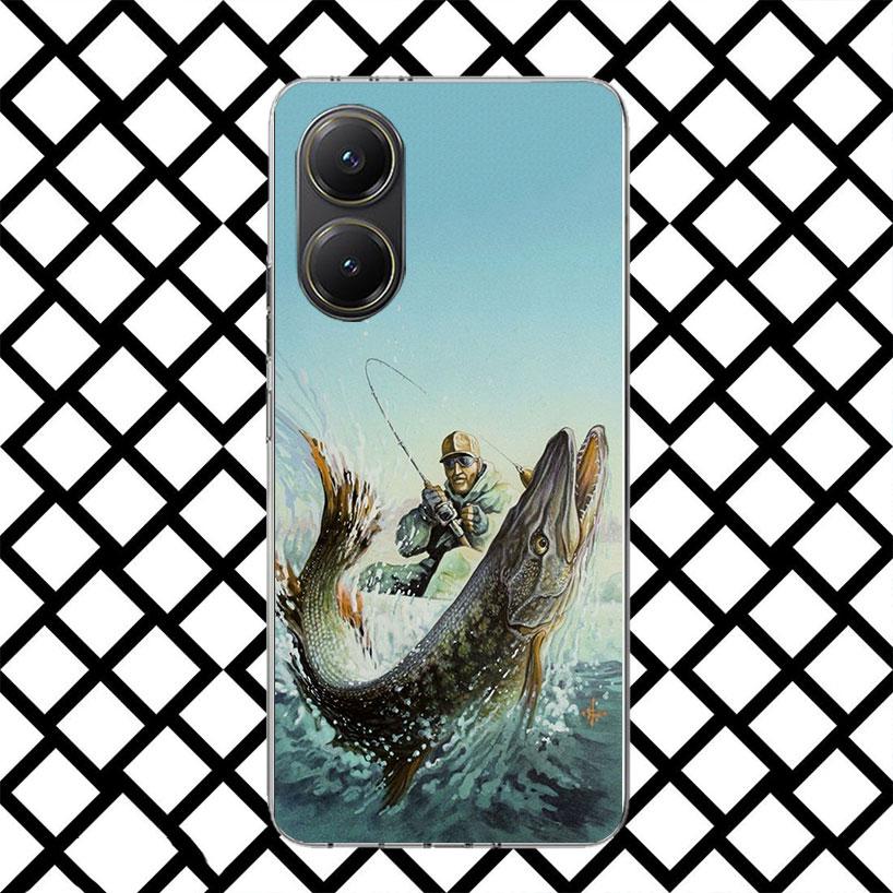 Hunting Fishing Man Phone Case for Xiaomi Poco F7 Ultra X7 X6 X5 Pro X4 Gt M8 M7 Redmi 15 15C 13 13C 12 12C Soft Cover Fundas Po