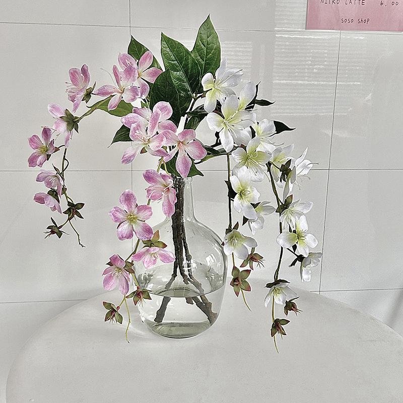 Artificial Jasmine Fishing Fake Flowers Home Decoration Landscape Ornament Vase Flower Arrangement