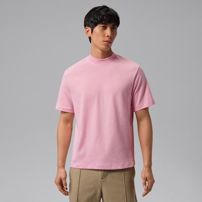 Jordan Dri FIT Golf Clothing Men s Medium Soft Pink/White Crew Neck Mo M