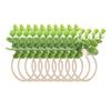10pcs Plant Rope Wood Bead Napkin Rings Simulation Miniature Napkin Rings Holder for Doll House and 
