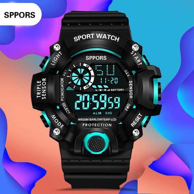 Modny wielofunkcyjny zegarek sportowy Wyświetlanie daty Kalendarz tygodniowy Alarm Zegarek unisex