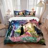 Custom Fantasy Adventure Name Printed 3pcs Bedding Set Soft Microfiber 1 Duvet Cover And 2 Pillowcases Home Bedroom Decor Xmas Gift Q1198