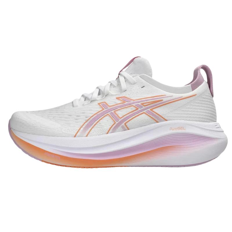 Asics Gel Nimbus 27 White Light Ube Women Sneakers 1012B753-101