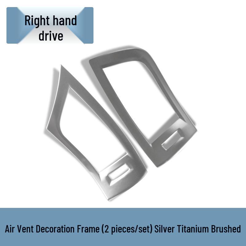 Stainless Steel Dashboard Air Outlet Frame for Toyota Alphard Vellfire 2015-2022, 30 Series