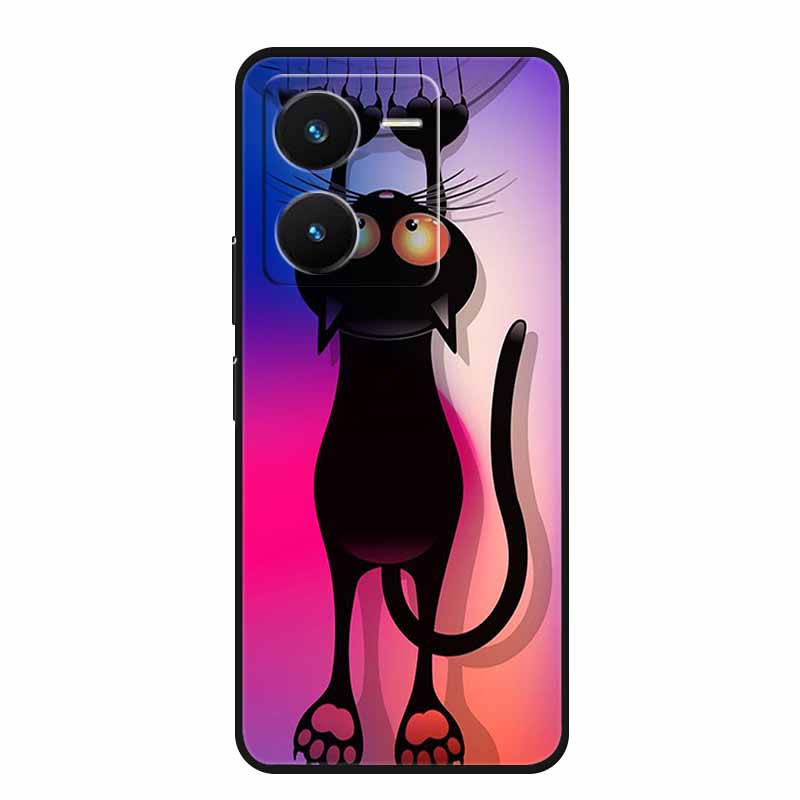 For Vivo IQOO Z8 Case Luxury Soft TPU Silicone Phone Cases for Vivo IQOO Z8X 5G V2314A V2312A Cover Protective Cartoon New Funda
