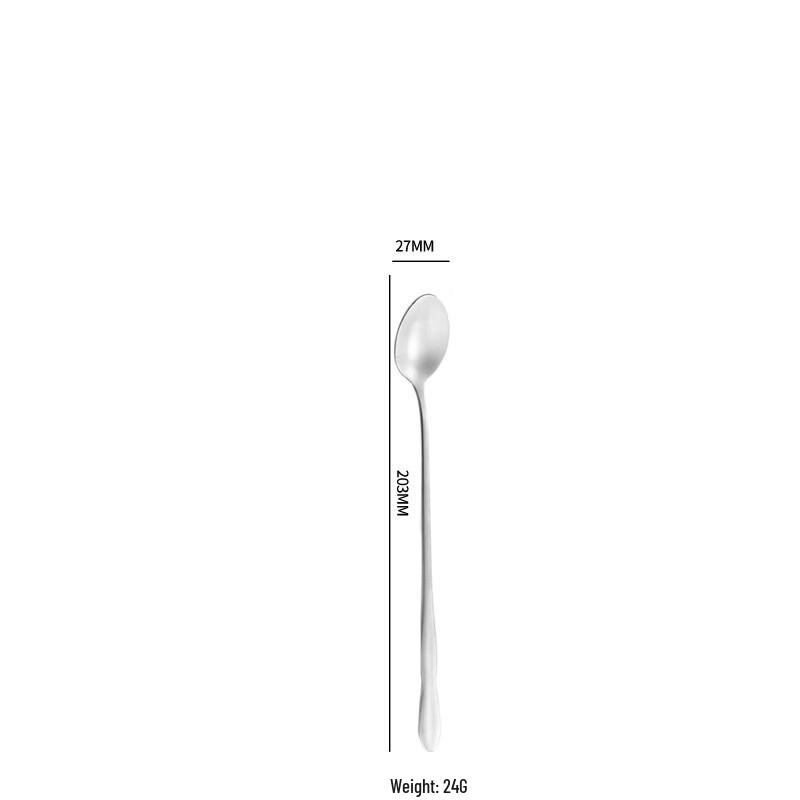 

ZISIZ Stainless Steel Long Handle Ice Spoon with Gourd Handle
